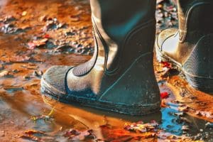 boots in the puddle